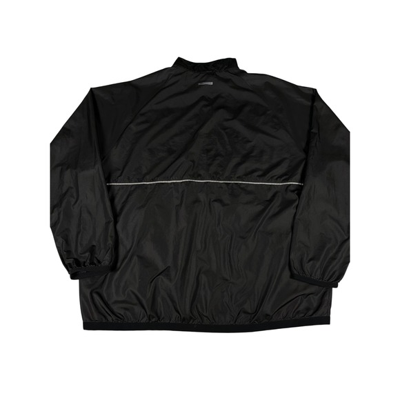 Nike Running Half Zip Pullover Jacket Men's Large Black Windbreaker Lightweight - Picture 2 of 11